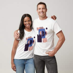 T-shirt Mug et mains Abstraites