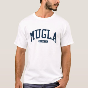 T-shirt Mugla Turquie College University Style Marine
