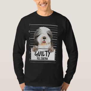 T-shirt Mugshot de Colley barbu Chien coupable