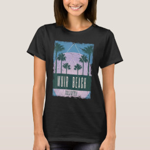 T-shirt Muir Beach Californie CA Vintage Vaporwave Retro 8