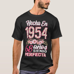 T-shirt Mujer 68 Cumpleaños Regalo Hecha En 1954, 68 Anos