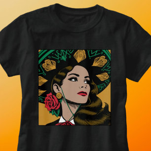 T-shirt Mujer Mariachi Mexicana, Chemise du patrimoine his