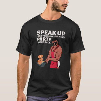 T-shirt Mullet Parle Je ne peux pas t'entendre au sujet de