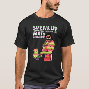 T-shirt Mullet Parle Je ne peux pas t'entendre au sujet de