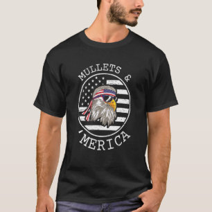 T-shirt Mullets et 'Merica pour une courte coiffure des an