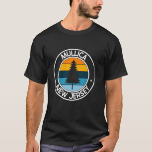 T-shirt Mullica New Jersey NJ USA City Pride Retro Sunset