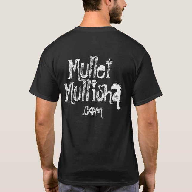 T-shirt Mullisha Mullet noir homme (Dos)