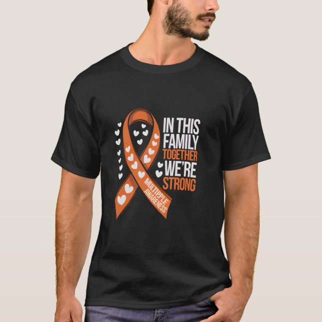 T-shirt Multiple Sclerosis Awareness Family Support MS War (Devant)