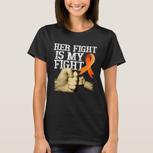 T-shirt Multiple Sclerosis Awareness Her Fight Is My Fight (Devant)