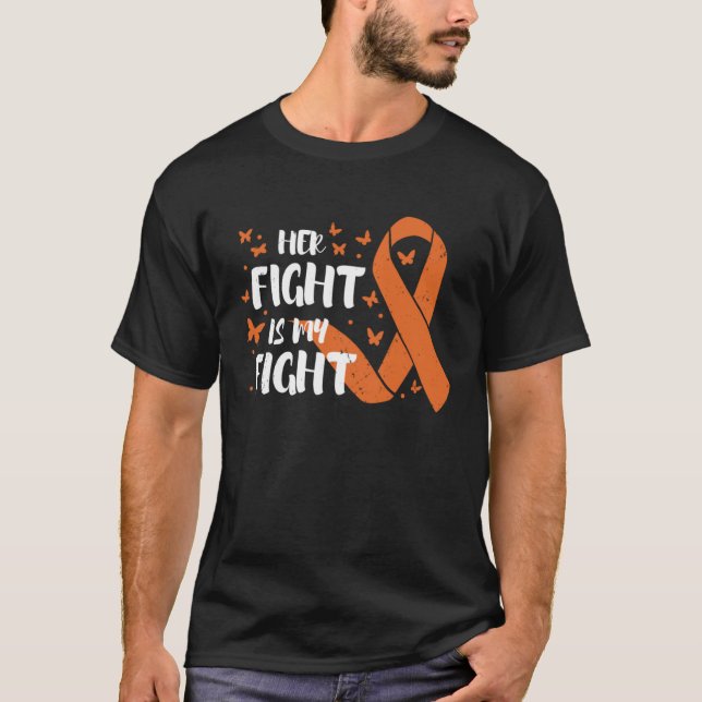 T-shirt Multiple Sclerosis Awareness Her Fight Is My Fight (Devant)