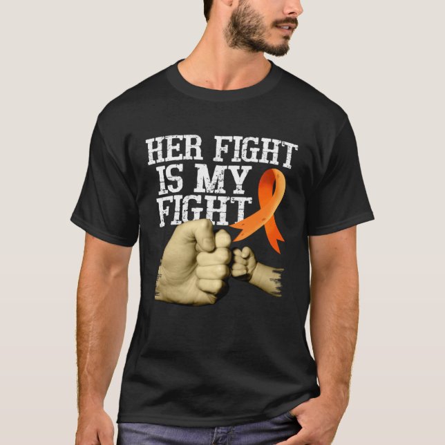 T-shirt Multiple Sclerosis Awareness Her Fight Is My Fight (Devant)
