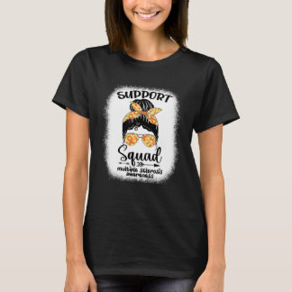 T-shirt Multiple Sclerosis Awareness Messy Bun Warrior Sup