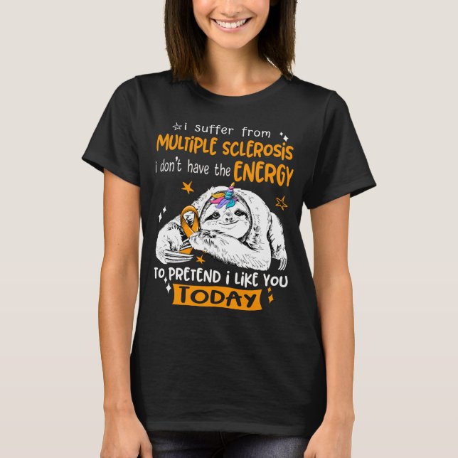 T-shirt Multiple Sclerosis Awareness Month Ribbon Gifts (Devant)