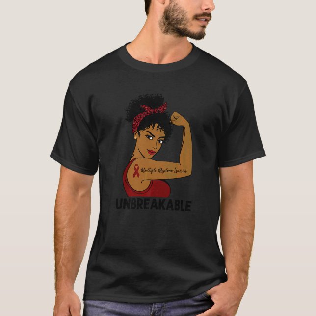 T-shirt Multiples Myélomes Guerrières Noires Femmes Indest (Devant)