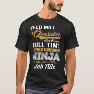 T-shirt Multitâche de l'opérateur de fraisage d'alimentati