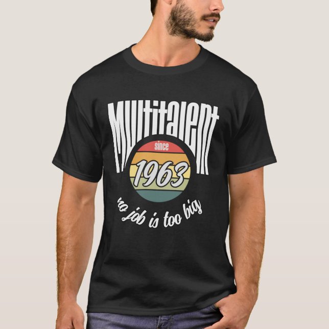 T-shirt Multitalent since 1963  Vintage (Devant)