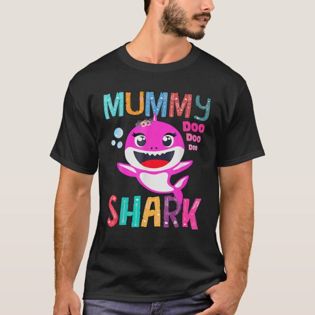 T-shirt Mummy Shark Doo Doo - Fête des mères Mommy Shark (Devant)