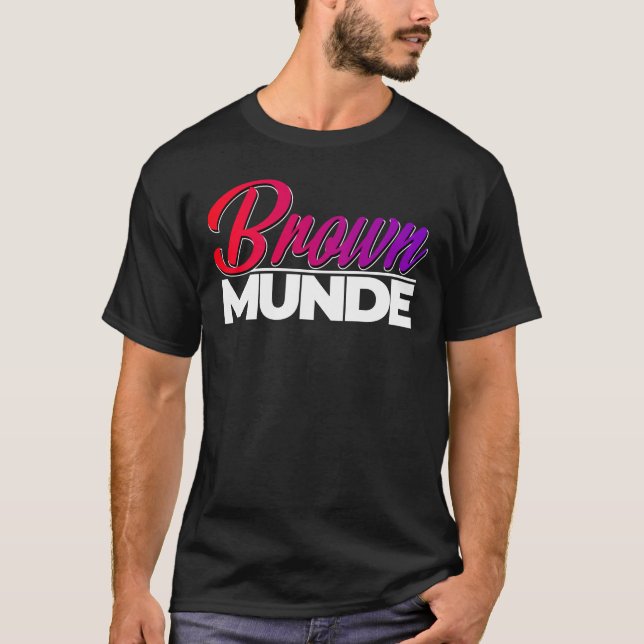 T-shirt Munde Brown (Devant)