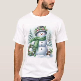 T-shirt Muñeco de nieve