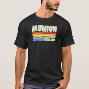T-shirt Munich Allemagne Arc-en-ciel Gay pride Merch Retro