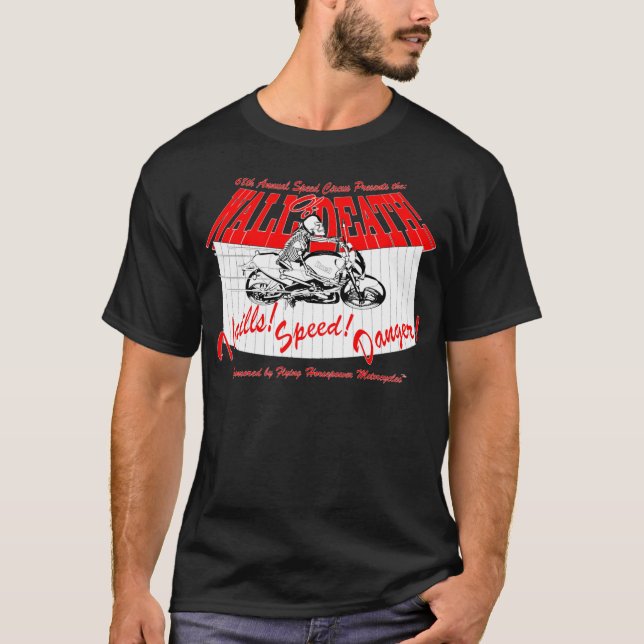 T-shirt Mur de chemise de Buell de la mort ! (Devant)