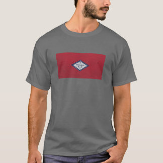 T-shirt Mur Drapeau Arkansas