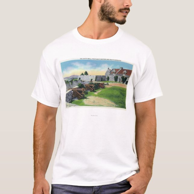 T-shirt Mur du sud, bastion de sud-ouest, casernes de sud (Devant)
