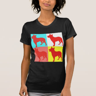 T-shirt Mur rouge de couleur de Heelers