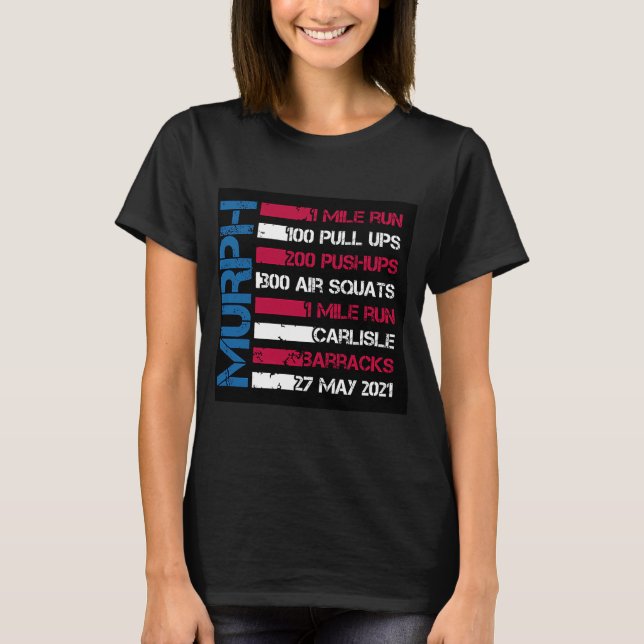 T-shirt Murph 2021 American Workout Challenge Memorial Day (Devant)