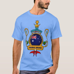 T-shirt Murray Bridge ville Golden Australian Drapeau Souv