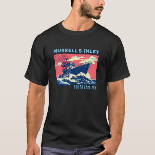 T-shirt Murrelles Inlet SC SportFishing Yacht Sel de mer p