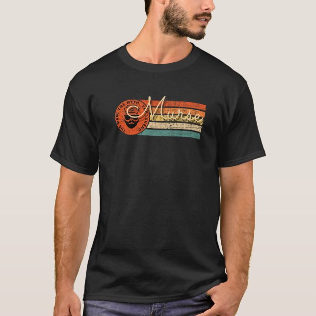 T-shirt Murse Man Mythe Légende Drôle Homme Infirmière Cad (Devant)