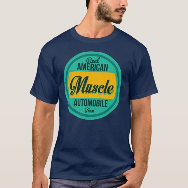 T-shirt Muscle américain réel (Devant)