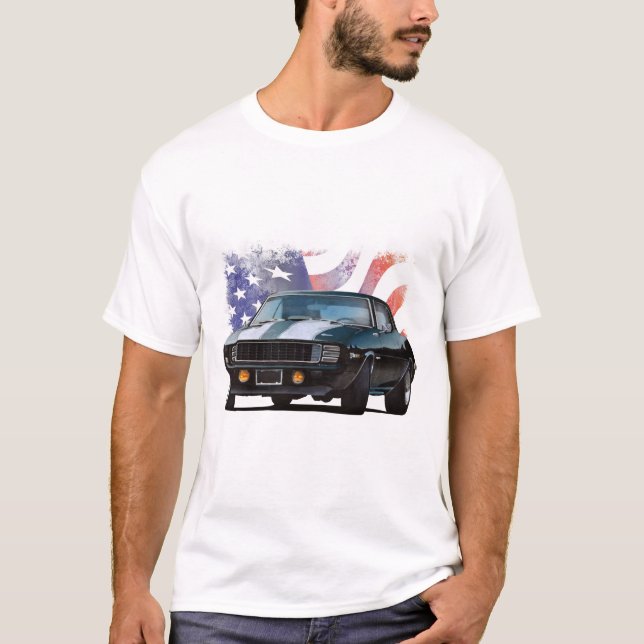T-shirt Muscle Car en Amérique (Devant)