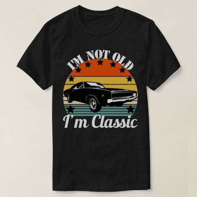 T-shirt Muscle Car Je Ne Suis Pas Vieux Im (Design devant)