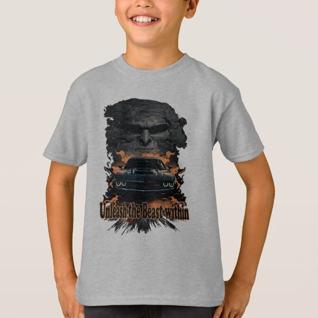 T-shirt Muscle Car, lâchez la bête (Devant)