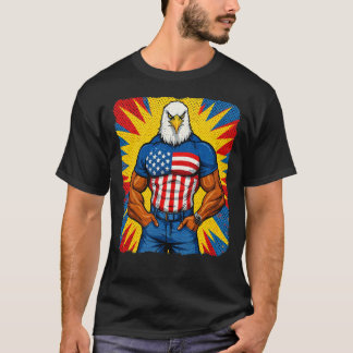 T-shirt Muscle Eagle Pop Art
