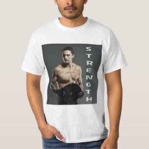 T-shirt Muscle Homme Force Ascenseur Poids Gym entraînemen