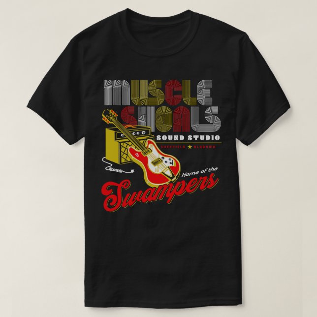 T-shirt Muscle Shows Sound Studio (Design devant)