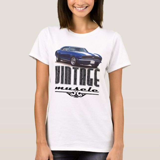 T-shirt Muscle vintage de Camaro (Devant)