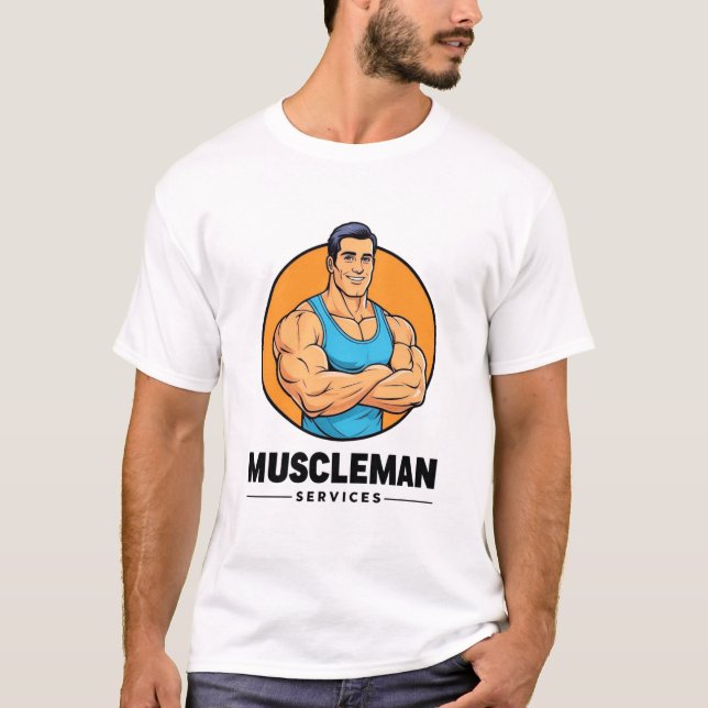 T-shirt Muscleman Services (Devant)
