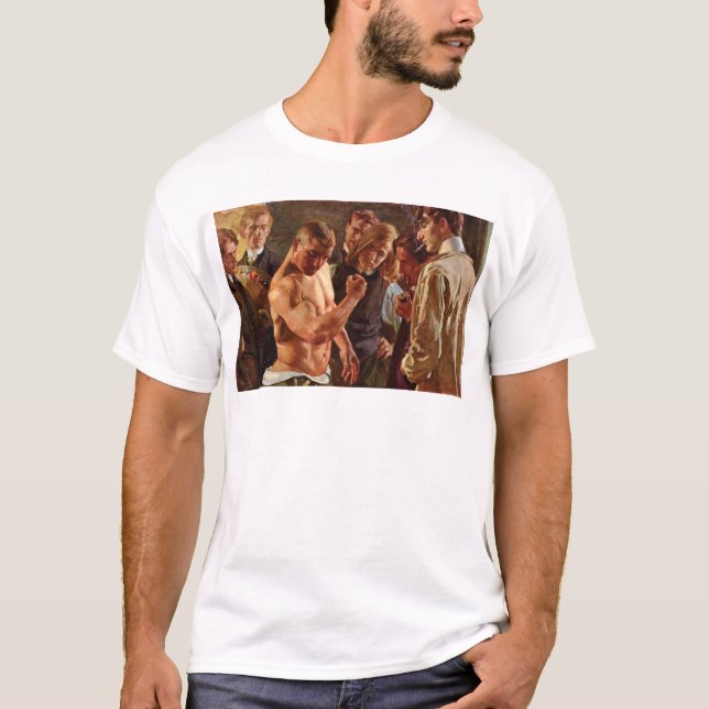 T-SHIRT MUSCULOS PAR OSMAR SCHINDLER ALLEMAND PEINTURE (Devant)