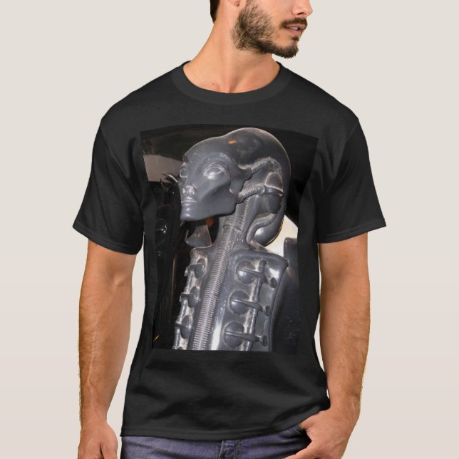T-shirt Musée H R Giger. Gruyer, Schweiz (Devant)
