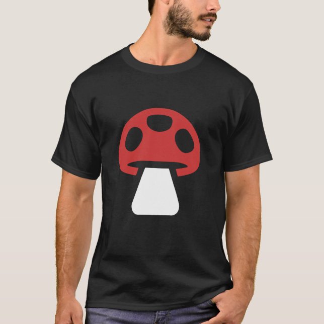 T-shirt Mushroom Minimalist (Devant)