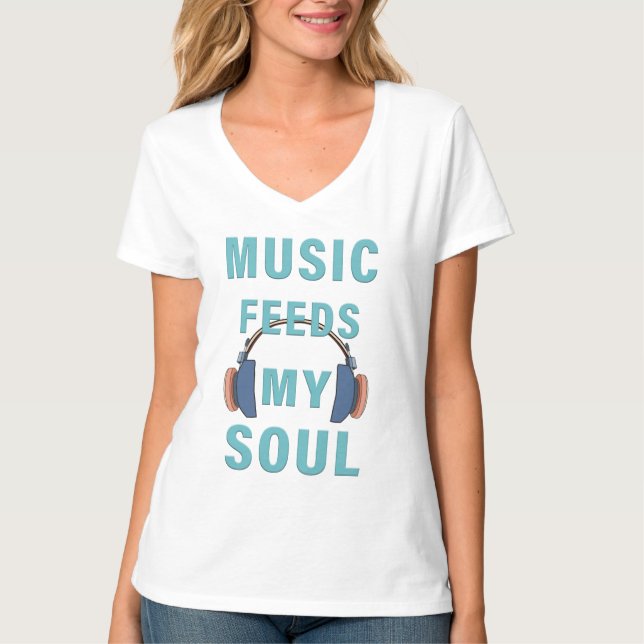 T - Shirt Music Füttre Mein Soul (Vorderseite)