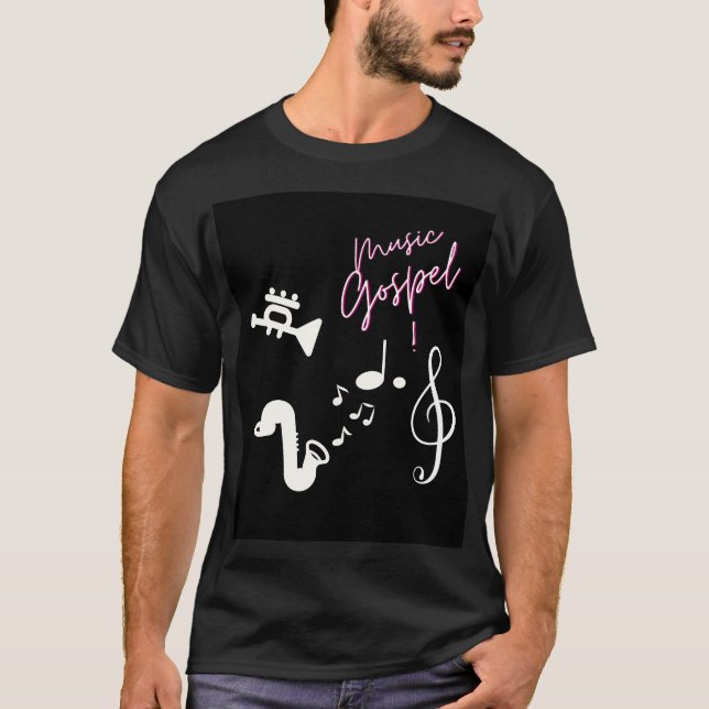 T-shirt Music gospel  (Devant)