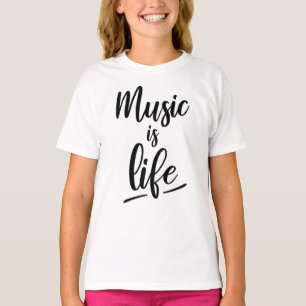 T-shirt Music is life