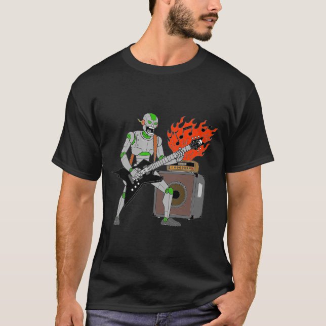 T-shirt Music robot (Devant)