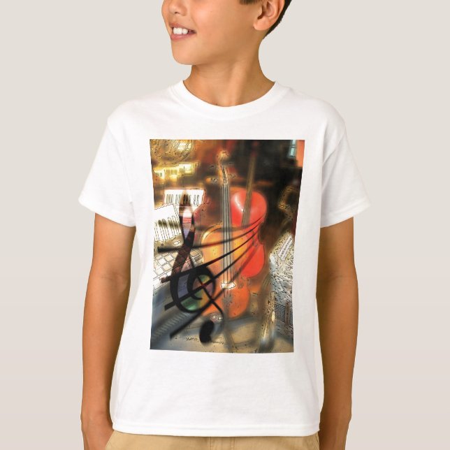 T-shirt Music Stringed Instrument Violon Destiny Digital (Devant)