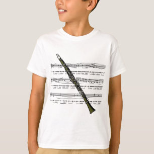 T-shirt Musical 09 B de clarinette